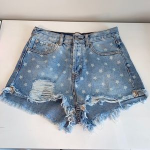 Superdown denim shorts